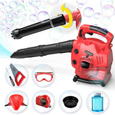 2 in 1 Toy Bubble Leaf Blower, Gardening Tool Set with Realistic Sound and Wind